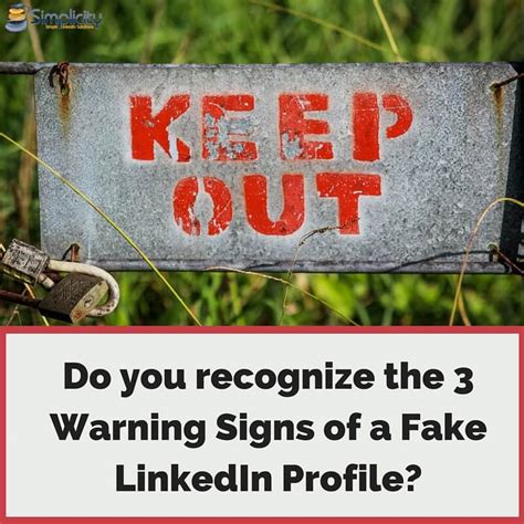 what are the common signs of a fake linkedin profile